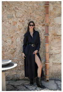 The Tiered Shirt Maxi Dress