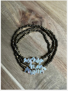 Pyrite + Opal Bracelet
