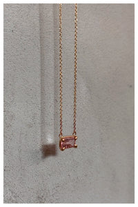 Pink Tourmaline Necklace