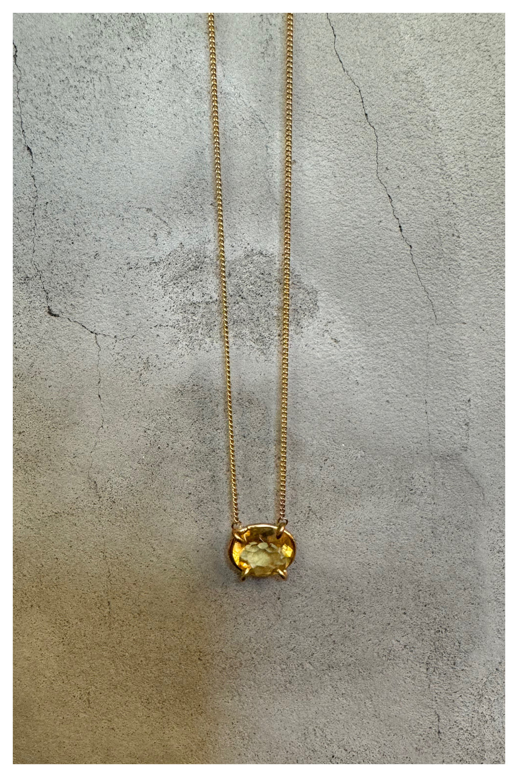 Citrine Crystal Necklace