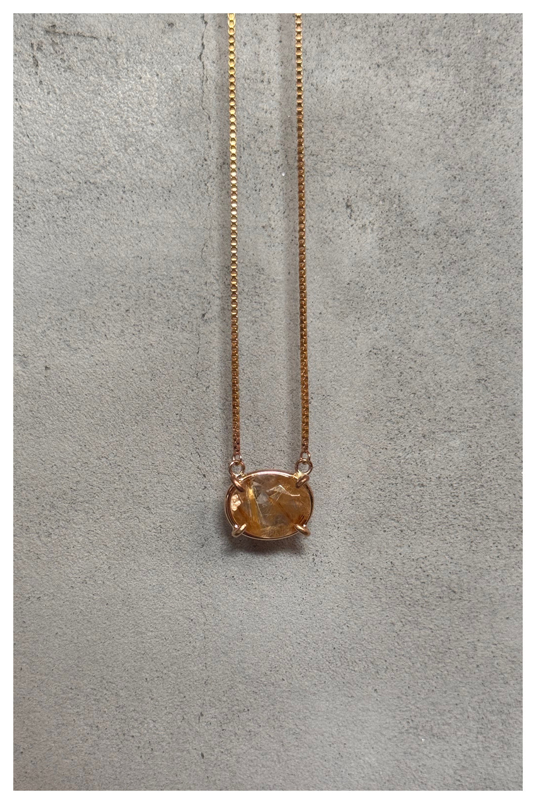 Rutilated Quartz Necklace