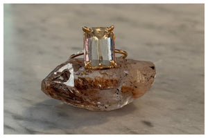 Feldspar Crystal Ring