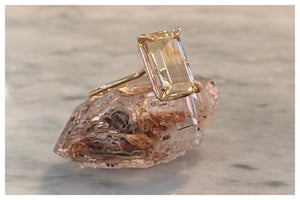 Feldspar Crystal Ring