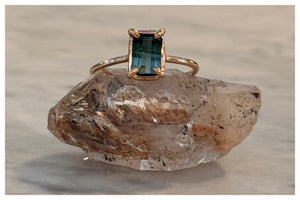 Tourmaline Crystal Ring