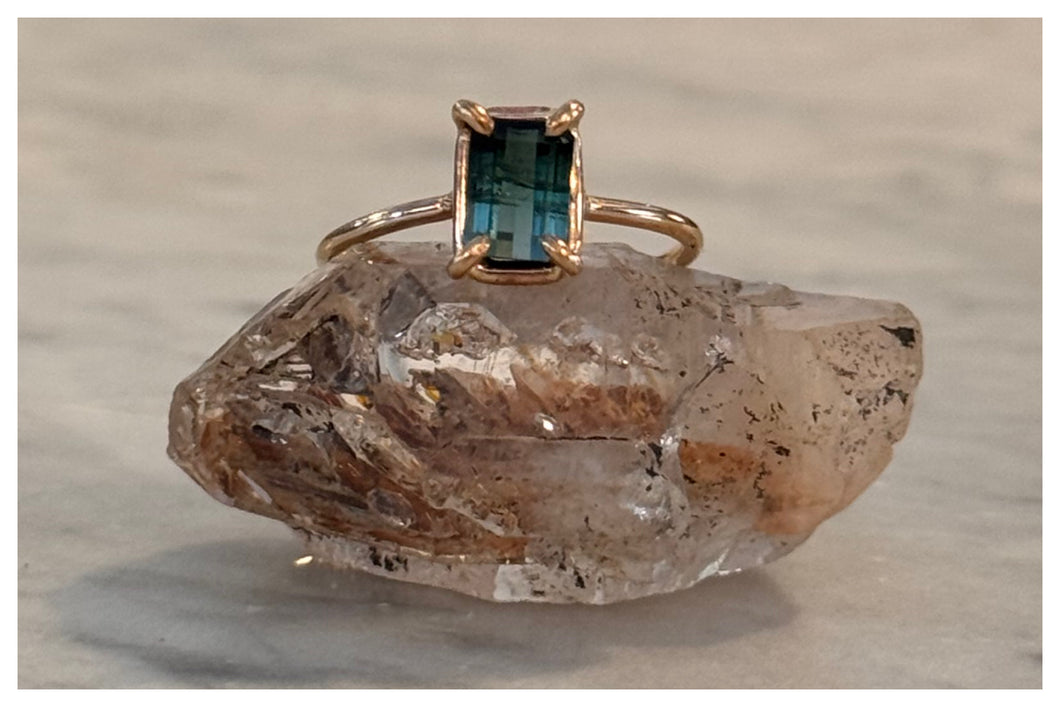 Tourmaline Crystal Ring