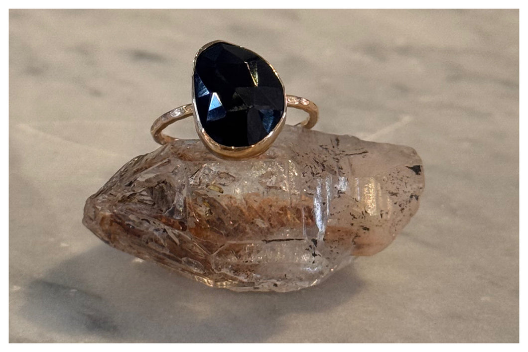 Black Spinel Ring
