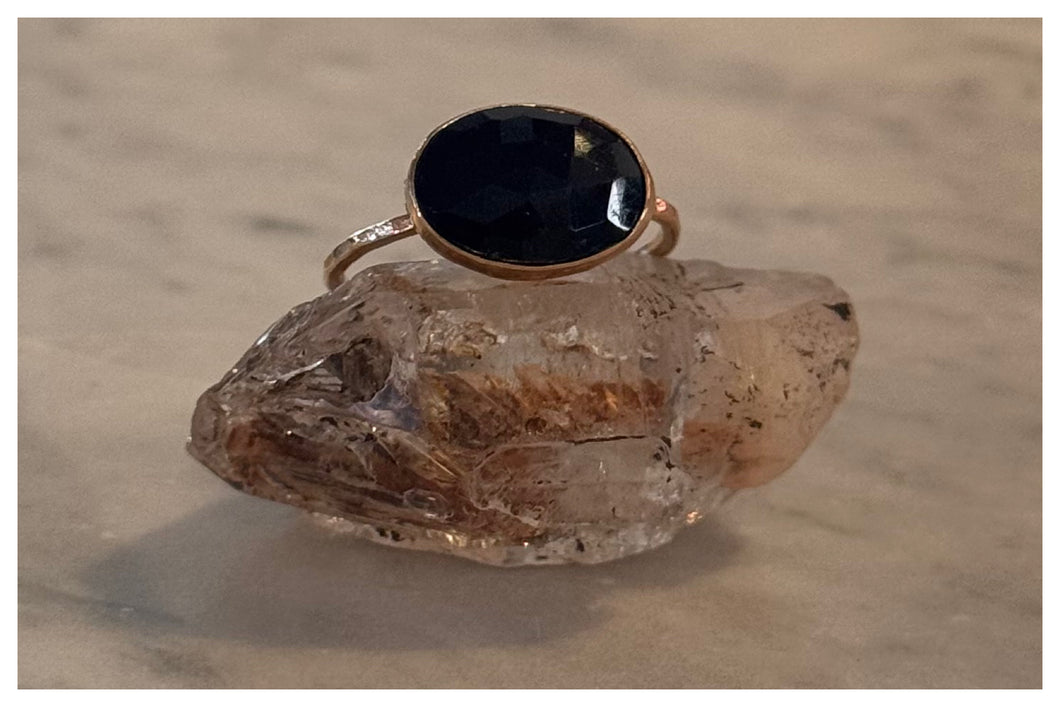 Black Spinel Ring