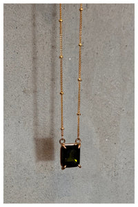 Tourmaline Crystal Necklace