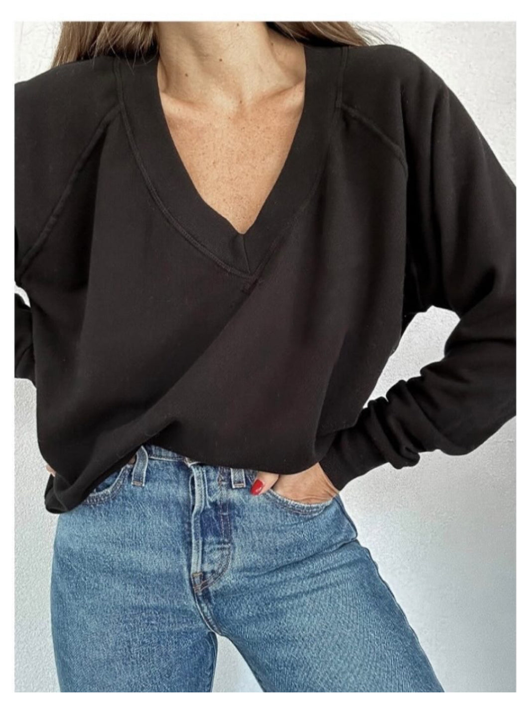 The Oversized V Sweatshirt