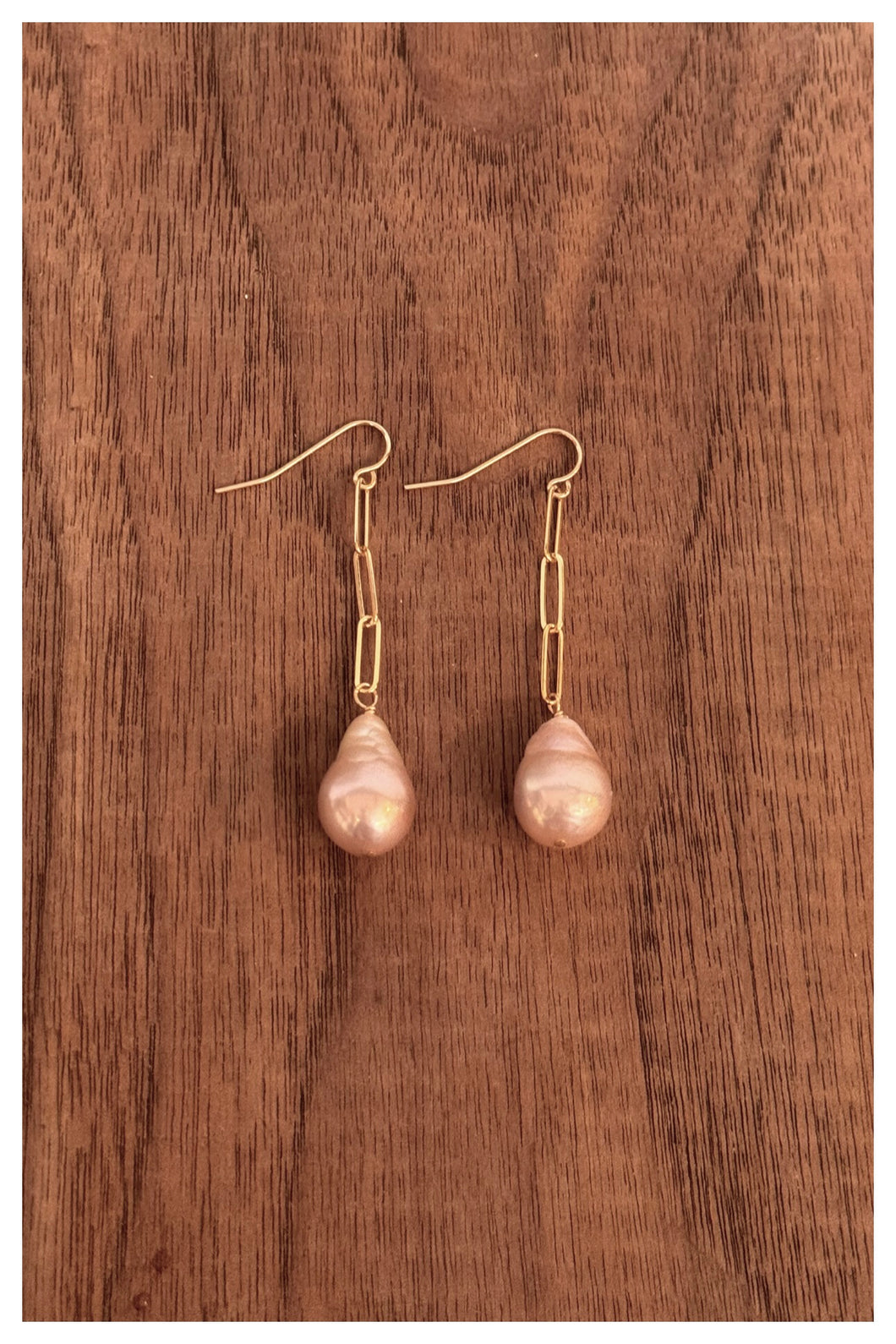 Freshwater Pearl Link Earrings