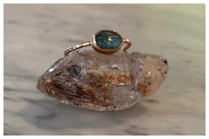 Aqua Tourmaline Ring