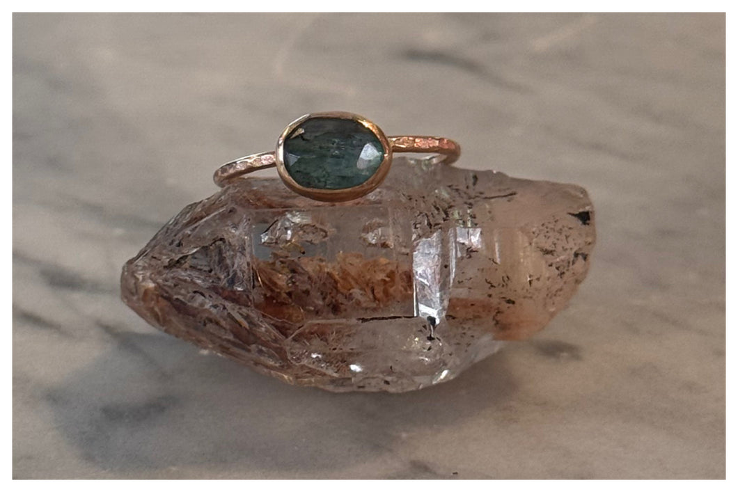 Aqua Tourmaline Ring