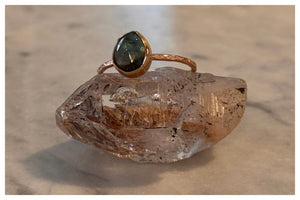 Blue Green Tourmaline Ring
