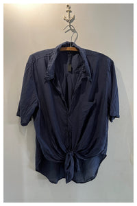 The S/S Silk Cotton Button Up