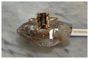 Scapolite Crystal Ring