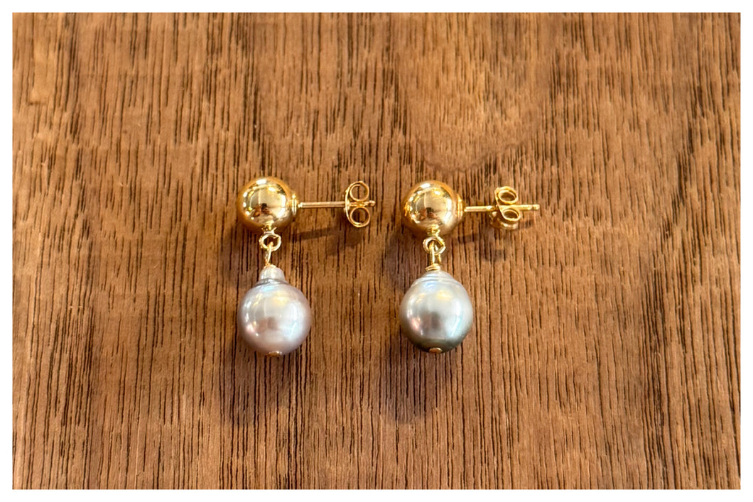 Tahitian Pearl Studs