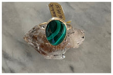 Load image into Gallery viewer, Malachite Crystal Ring
