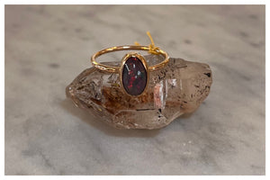 Black Opal Ring