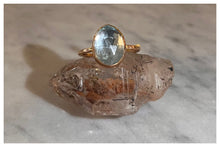 Load image into Gallery viewer, Sky Blue Topaz Crystal Ring
