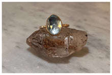 Load image into Gallery viewer, Sky Blue Topaz Crystal Ring
