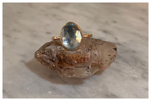Load image into Gallery viewer, Sky Blue Topaz Crystal Ring
